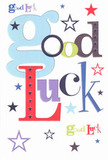The vibrant encouragement of the Docklands community shines through this lively good luck card, where the words 'Good Luck' leap from a snow-white background in a symphony of joyful hues and playful fonts. Oversized, pastel-blue letters intertwine seamlessly with strokes of rich scarlet, moss green, and regal purple, each character carefully arranged like stems in a bespoke bouquet from a local florist near Canary Wharf. Peppered throughout are stars of varying sizes, casting lilac, navy, and soft citrus shades across the design in a whimsical nod to London's glittering Docklands skyline at night. Beneath your fingers, the card's quality, smooth finish creates a pleasant sensation reminiscent of freshly pressed paper in a dockland printshop. Perfect for milestone moments-exams, auditions, a new chapter-this beautifully crafted card offers more than just wishes: it carries heartfelt belief and Docklands' unique blend of support and optimism with every stroke and star.